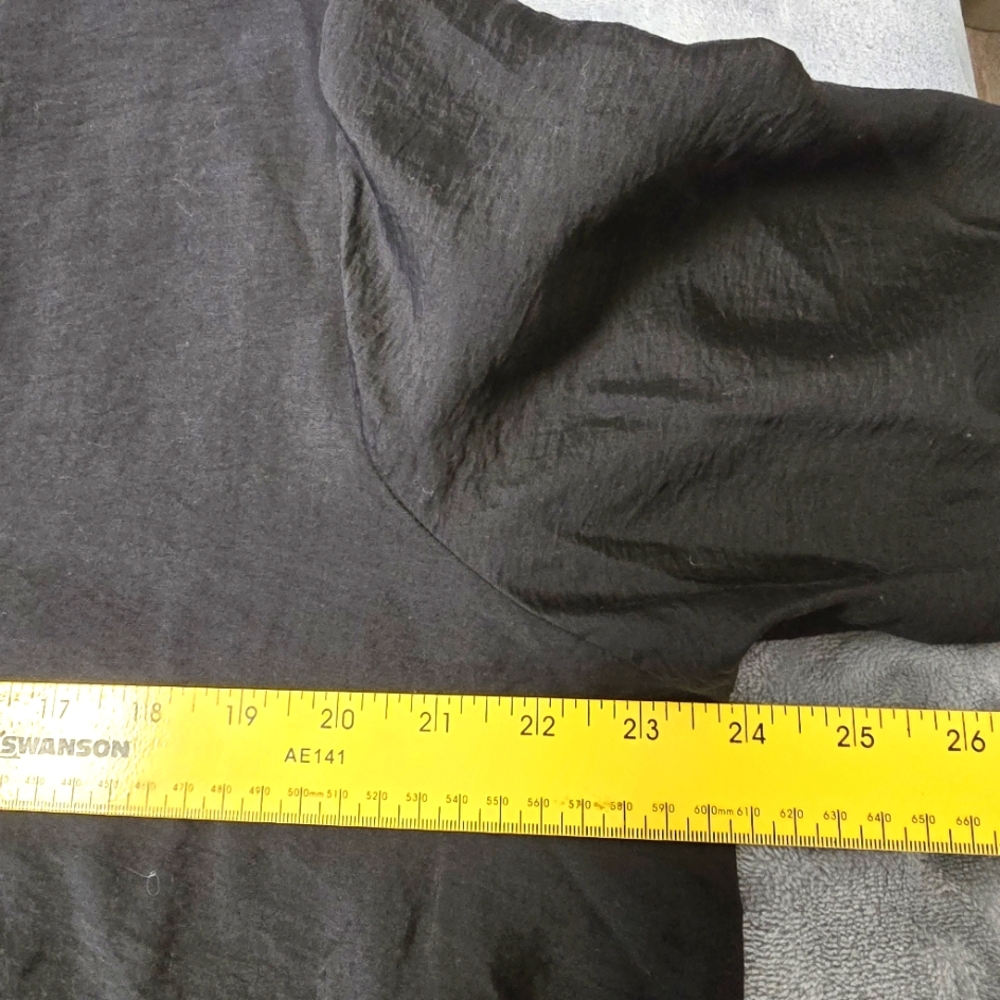 2/$30 Worthington Black Lyocell Tunic Womens Size XL Long Sleeve Lagenlook - Picture 6 of 12
